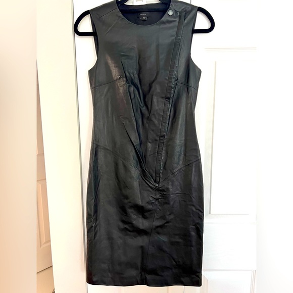 Theory Dresses & Skirts - Theory - Authentic Leather Bodycon Dress, size 2